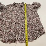 Ralph Lauren Lauren  Floral Button Down Blouse 3X Women’s Pink Black White Print Photo 4