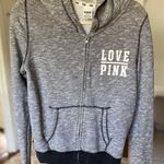 Victoria's Secret Victoria’s Secret Full Zip Hoodie Jacket Gray M PINK Y2K 90s Streetwear Sporty Photo 0