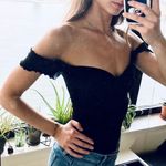 Marciano Guess 2000's Brown Seamless Off the Shoulder Top Photo 4