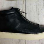 Frye  Lena Zip Up Black Leather High Top Sneaker Photo 8