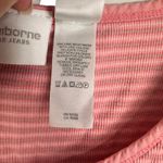 Liz Claiborne Vintage Y2K Lizwear Jeans Ribbed Pink Casual Striped Tank Top Sz M Photo 5