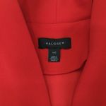 Halogen  V-neck Blazer Jacket Women's Size XXL Dark Orange‎ Coral Flowy Peplum Photo 4