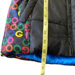 COOGI Black/Multicolor Belted Puffer Vest Size Medium Photo 3