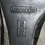 Aerosoles  Plum Tree Black Leather Wedge Pumps - Size 8 1/2 - GUC Photo 9