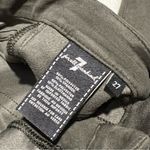 7 For All Mankind Gray Faux Suede Skinny Jeans Jeggings Size 27 Photo 8