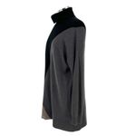 margaret o'leary Cashmere Turtleneck Sweater Dress Black Gray Size Medium Photo 6