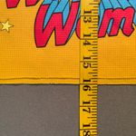 Wonder woman cropped Tee, crew neck, long sleeve, oversized, super hero,‎ SZ S Yellow Photo 5
