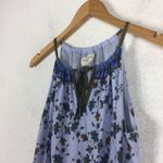 Anthropologie Max Studio Lavender Purple Floral Ruffle Layered Midi Dress XS Photo 5