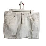 We The Free #317  Fringe Hem Distressed Jean Skirt Photo 2