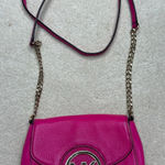 Michael Kors : Hot Pink Mini Leather Crossbody Photo 0