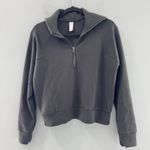 Spanx Air Essentials Half Zip Pullover Sweatshirt Olive GreenXS Photo 3