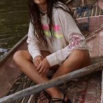 Daydreamer x Free People Shirt California Palm Tree LS Womens Size Medium Photo 0