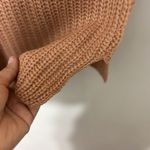 Moral Fiber Women Knit Sweater Brown Dress Cold Shoulder Mock Neck Size M NWT Photo 3