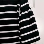 Calvin Klein  | Black White Stripe Striped Shift Dress Bell Sleeves | Size Small Photo 2