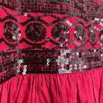 Moulinette Soeurs  Red Skirt with Black Sequins Size 0 Photo 2