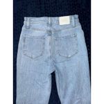 Paige Sarah Slim Distressed Jeans Ripped High Rise Denim Light Wash Size 27 Photo 5