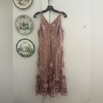 Dress the Population Audrey Floral Plunging V-Neck Sleeveless A-Line Midi Dress Photo 8