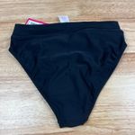 Xhilaration  Juniors' Black High Leg High Waist Bikini Bottom - Size Small - NWT Photo 3