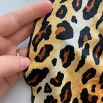 NWOT‎ women’s orange yellow brown leopard print stretch swim cover up summer Size undefined Photo 4