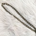 Anthropologie  | Small Gray Woven Faux Leather Crossbody Shoulder Bag Purse Chain Photo 5