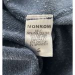 Monrow Shirt Womens Small Blue Star Print Cuffs Sweatshirt Basic Lounge‎ Casual Photo 5
