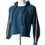 Spiritual Gangster Anthropologie Stella Shimmer-Striped Hoodie, Sz M Photo 6