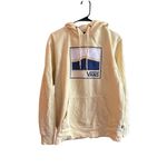 Vans Unisex Pullover Hoodie Yellow M Long Sleeve with Logo Photo 3