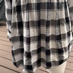 Isabel Target Flannel‎ Plaid Black and White Maternity Tunic size xs Photo 3