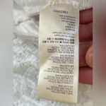 Free People  Ivory Lace Puff Sleeve Crop Top with Open Back - Size Photo 6