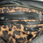 B Makowsky Genuine Black Leather Tote Large Shoulder Bag Purse Gold Hardware Photo 7