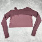 Gymshark  Studio Sweater Berry Red Long Sleeve Crop Womens Size M Medium Photo 9