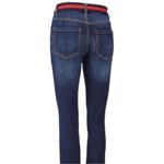 CAbi  Jeans Simone Highrise Skinny Button Fly Red Stripe Waistband Women’s Size 4 Photo 2