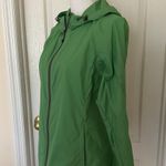 Eddie Bauer Woman’s Zip Up Green Windbreaker, Sz S Photo 2