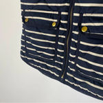 J.Crew Nautical Down Fill Striped Zip Front Puffer Vest Size XS Photo 6