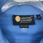 Christine Alexander Rhinestone Embellished Jacket Size Small Blue Crystal Photo 6