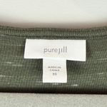 Pure J Jill Dress Women XS Green Stripe Knit Long Sleeve Scoop Neck Casual Prep Green Photo 3