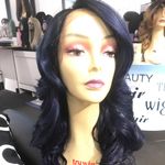 Blue Wig long wig Romance Curl Lacefront Photo 0