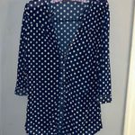 Eden & Olivia Stylish Navy Polka Dot Blouse Photo 0
