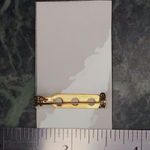 Vintage Halloween girl holding pumpkin pin Yellow Photo 4