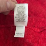 J Jill Womens XLT Cardigan Open Front Cherry Red Lightweight Knit Coastal‎ Layer Size XL Photo 8