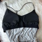 prAna  WASHED BLACK FRONDS AYLA BUILT IN BRA V-NECK SPAGHETTI STRAP DRESS Size Me Photo 8