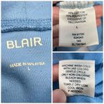 Blair Vintage 90s  Blue Mock Neck Long Sleeve Shirt Size Large Photo 2