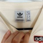 Adidas  Cream Crop Top Long Sleeve Sweater Size Small Photo 7
