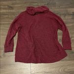 French Laundry  Maroon Burgundy Cowl Neck Sweater w/Black Button Detail Size 1X Photo 4
