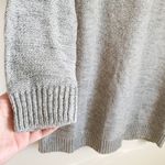 VERO MODA Gray Boho Fringe Boatneck Sweater Dress Large Photo 3