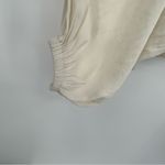 Silence + Noise Anthropologie  cream surplice balloon sleeve cropped blouse Photo 3