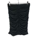 Windsor  Black Flirty & Fabulous Black Ruched Mini Skirt M Photo 2