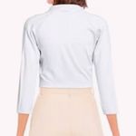 Adidas  long sleeve cropped shirt light blue L Photo 2