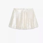 ZARA NWT Short Mini Sequin Skort - STUNNING! Size Women’s Extra Small Photo 4