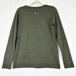Lululemon  Swiftly Relaxed Long Sleeve Size 6 Dark Olive Athletic Gym Workout Photo 1